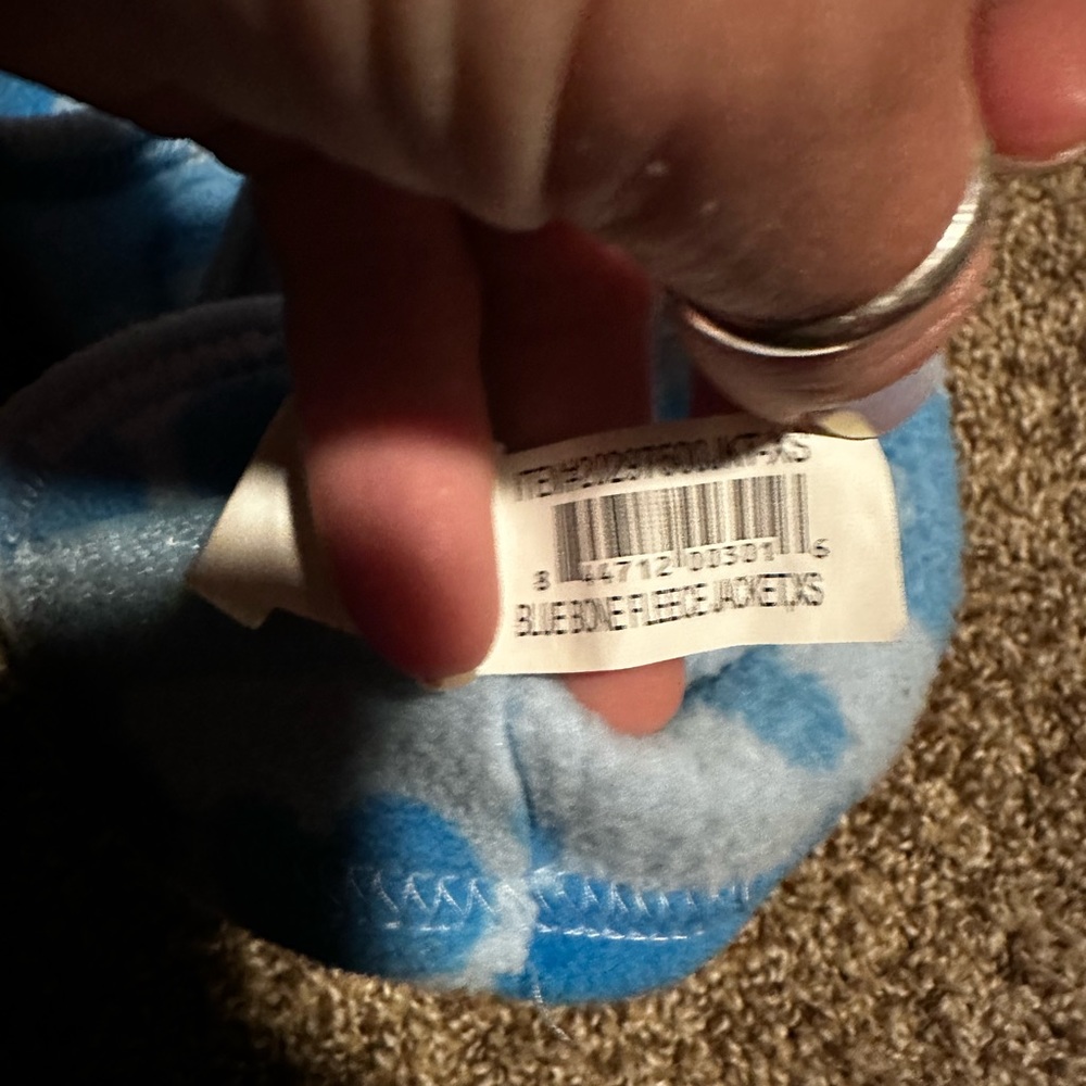 MM brand blue fleece & Velcro top for dogs (XS) - Picture 10 of 11